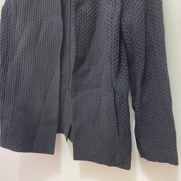Eileen Fisher Tencel & Organic Cotton Honeycomb Shaped Jacket sz S - Picture 10 of 16
